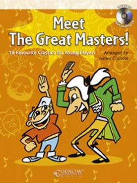 Illustration de MEET THE GREAT MASTERS : 18 thèmes classiques arrangés pour clarinette