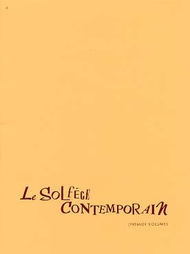 Illustration de Le Solfège contemporain - Vol. 1 : clé de sol avec accompagne- ment piano (professeur)