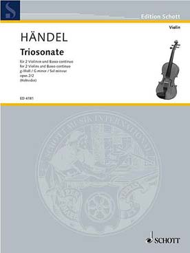 Illustration de Triosonaten op. 2/2 en sol m pour 2 violons et basse continue
