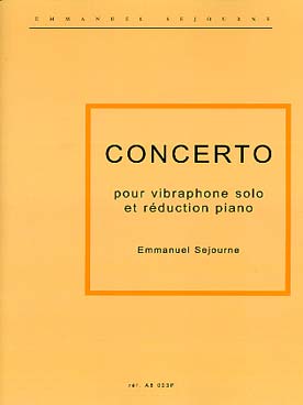 Illustration sejourne concerto pour vibraphone