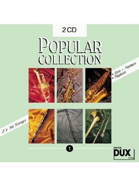Illustration de POPULAR COLLECTION - Vol. 1 : double CD play-along