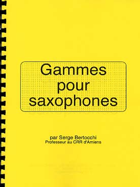 Illustration bertocchi gammes pour saxophones