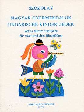 Illustration de Hungarian children's songs pour 2 et 3 flûtes à bec