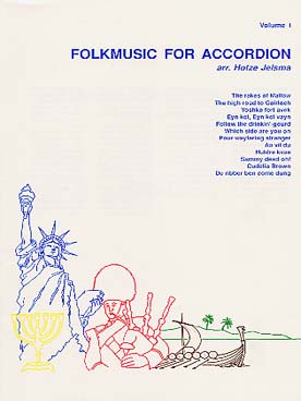 Illustration jelsma folkmusik for accordeon