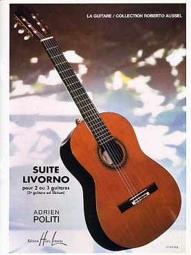 Illustration de Suite livorno pour 2 ou 3 guitares (3e guitare ad libitum)