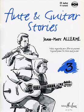 Illustration de Flute/guitare stories, pièces originales (jazzy, classiques variété) pour flûte et guitare + CD play-along - Vol. 3