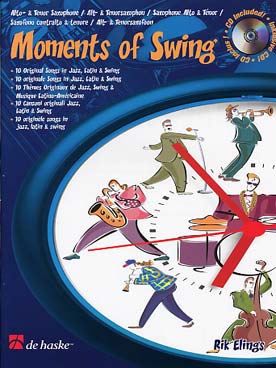 Illustration de MOMENTS OF SWING : pièces originales de Rik Elings avec CD play-along