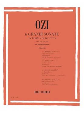 Illustration ozi 6 grandes sonates en forme de duetto