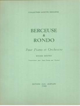 Illustration de Berceuse et rondo pour piano et orchestre, transcription pour 2 pianos par l'auteur