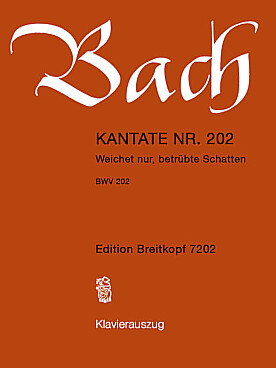 Illustration de Cantate BWV 202 (réd. chant/piano)