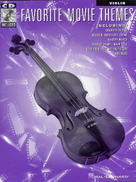 Illustration favorite movie themes violon