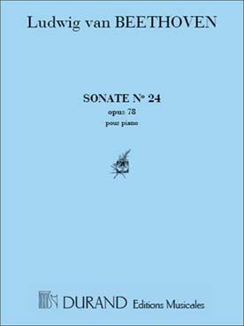 Illustration beethoven sonate 24 op. 78 en fa # maj