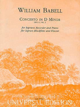 Illustration babell concerto pour flute a bec op. 3/3