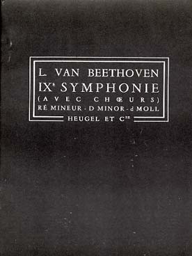 Illustration de Symphonie N° 9 op. 125 en ré m - éd. Heugel
