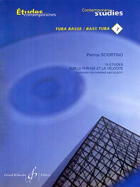 Illustration de Études contemporaines pour tuba - N° 7 : 15 études sur le phrasé et la vélocité