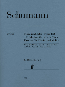 Illustration de Märchenbilder op. 113 (original pour alto et piano, tr. pour violon et piano)