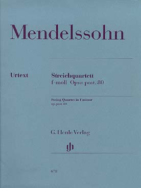 Illustration mendelssohn quatuor a cordes op. 80