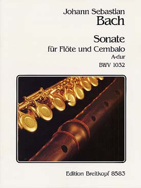 Illustration de Sonate BWV 1032 N° 3 en la M - éd. Breitkopf, rév. Kuijken