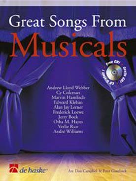 Illustration de GREAT SONGS FROM MUSICALS : thèmes de comédies musicales, avec CD