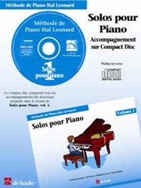 Illustration de MÉTHODE DE PIANO HAL LEONARD - CD des Solos Vol. 1