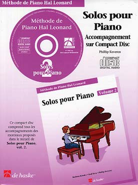 Illustration de MÉTHODE DE PIANO HAL LEONARD - CD des Solos Vol. 2