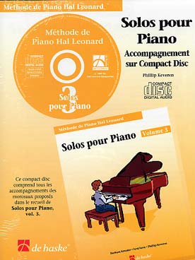 Illustration de MÉTHODE DE PIANO HAL LEONARD - CD des Solos Vol. 3