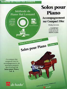 Illustration de MÉTHODE DE PIANO HAL LEONARD - CD des Solos Vol. 4