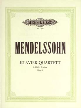 Illustration mendelssohn quatuor avec piano op. 3