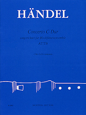 Illustration de Concerto en do M (tr. Herrmann) pour 4 flûtes à bec (a/t/t/b)