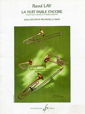 Illustration de La Nuit parle encore : concerto pour trombone et orchestre d'harmonie, réd. piano