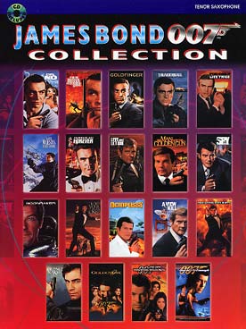 Illustration de JAMES BOND 007 COLLECTION : 25 thèmes des 19 films de James Bond (saxo ténor)