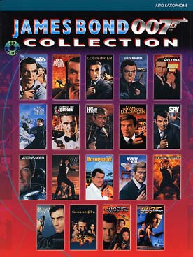 Illustration de JAMES BOND 007 COLLECTION : 25 thèmes des 19 films de James Bond avec CD play-along