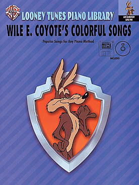 Illustration looney tunes piano library : coyote
