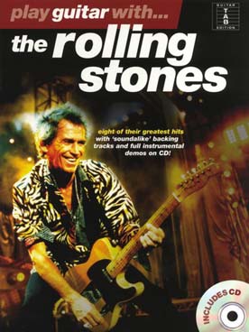 Illustration play guitar with the rolling stones+cd