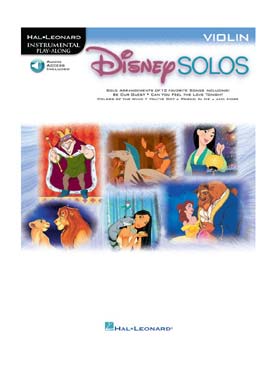 Illustration de DISNEY SOLOS for violin : 10 airs des dessins animés, avec lien de téléchargement