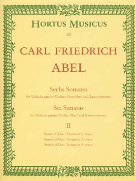 Illustration abel sonates pour viole de gambe vol. 2