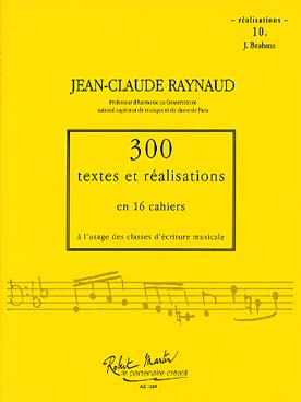 Illustration de 300 Textes et réalisations Vol. 10 : J. Brahms - Réalisations