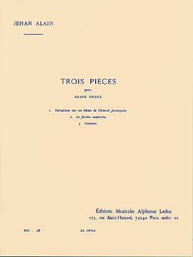 Illustration de 3 Pièces : Variations sur un thème de Clément Janequin - Le jardin suspendu - Litanies