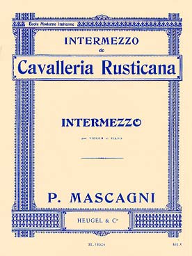Illustration de Intermezzo de la cavalleria rusticana  pour violon et piano