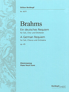 Illustration brahms requiem allemand op. 45 choeur