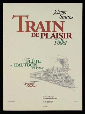 Illustration de Train de plaisir polka, tr. Ghidoni pour flûte ou hautbois et piano