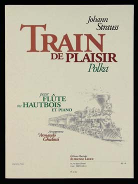 Illustration de Train de plaisir polka, tr. Ghidoni pour flûte ou hautbois et piano