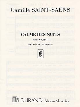 Illustration de Calme des nuits op. 68 N° 1 pour 4 voix et piano