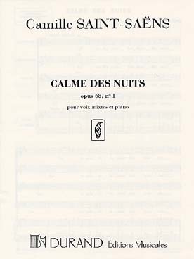 Illustration de Calme des nuits op. 68 N° 1 pour 4 voix et piano