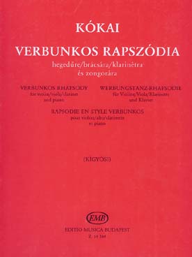 Illustration de Rhapsodie pour violon, alto ou clarinette