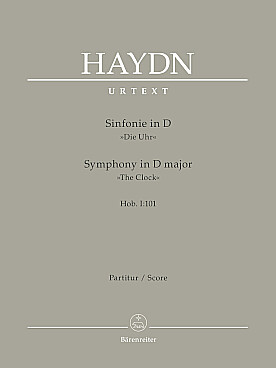 Illustration de Symphonie N° 101 en ré M "L'horloge" (Hob. I:101) - conducteur