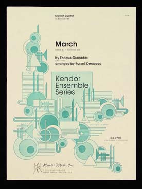 Illustration de Marche, tr. Denwood pour 4 clarinettes si b