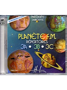 Illustration de Planète F. M. - CD d'accompagnement piano et dictées pour les 3 volumes 3 (CD double)