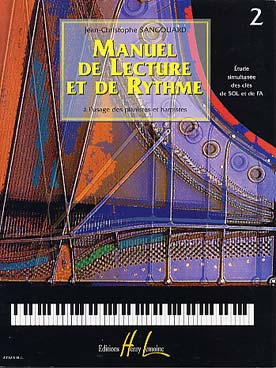 Illustration de Manuel de lecture et de rythme à l'usage des pianistes et harpistes débutants - Vol. 2