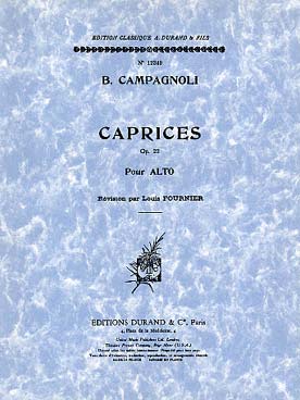 Illustration campagnoli caprices op. 22